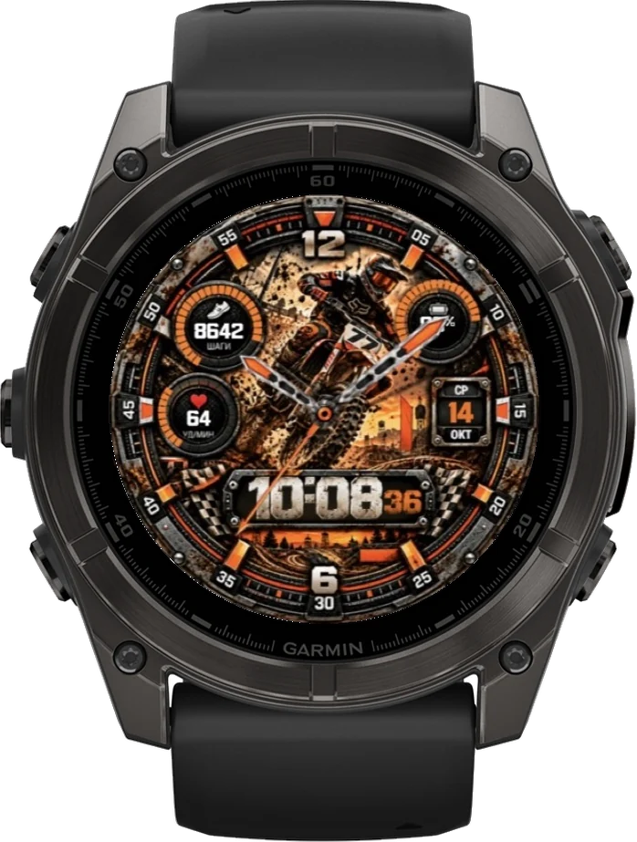 Циферблат МОТОКРОСС на Garmin fēnix 8 47/51mm