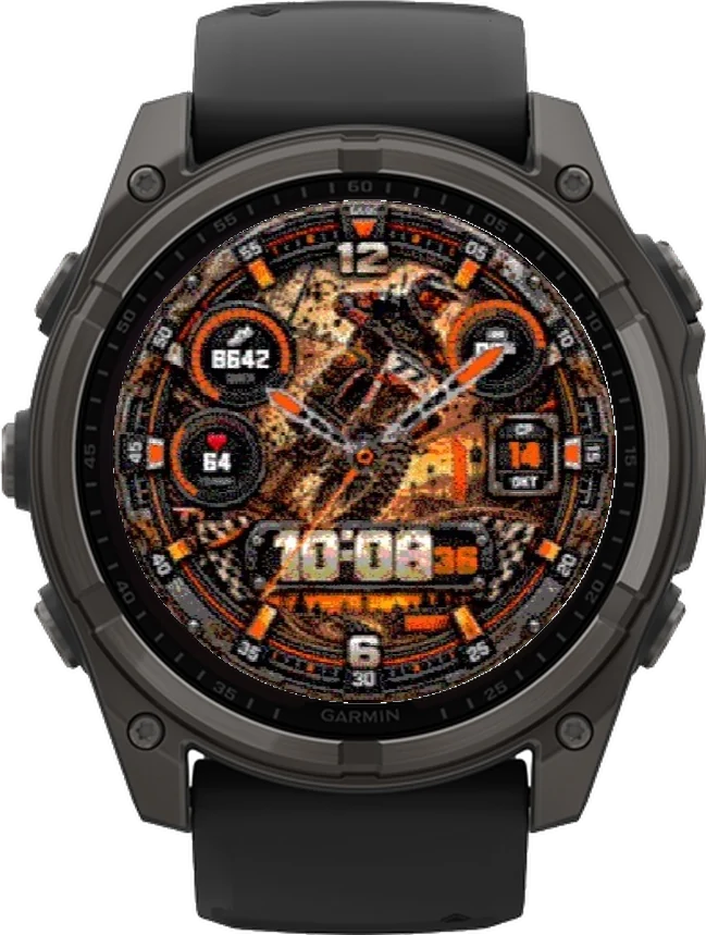 Циферблат МОТОКРОСС на Garmin fēnix 8 Solar 51mm