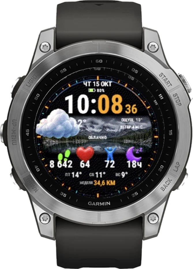 Циферблат ОКНО на Garmin fēnix 7 47mm