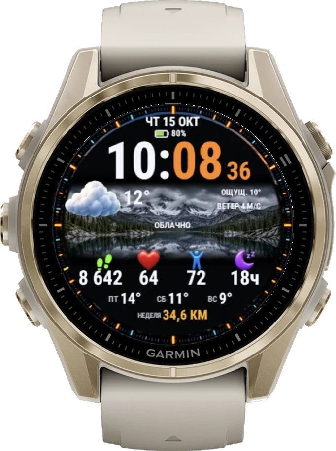 Циферблат ОКНО на Garmin fēnix 8 43mm