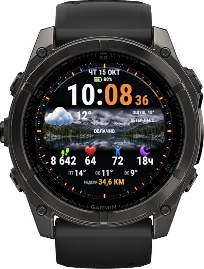 Циферблат ОКНО на Garmin fēnix 8 47/51mm