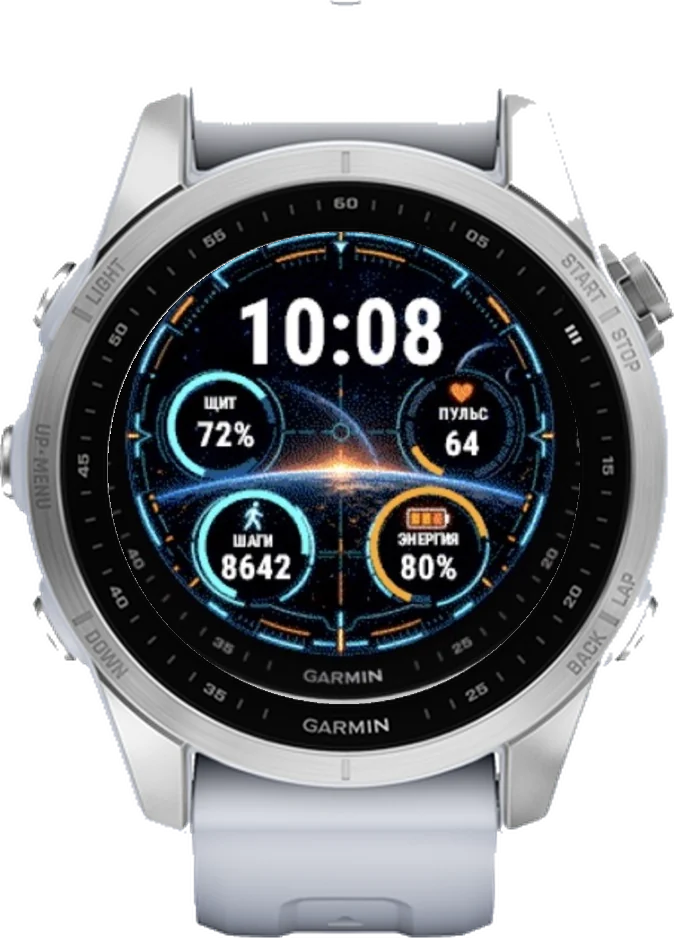 Циферблат ОРБИТА на Garmin fēnix 7S 42mm
