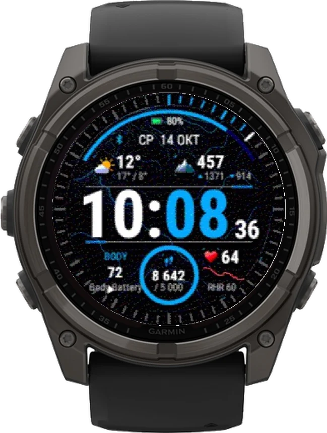 Циферблат Outdoor на Garmin fēnix 8 Solar 51mm
