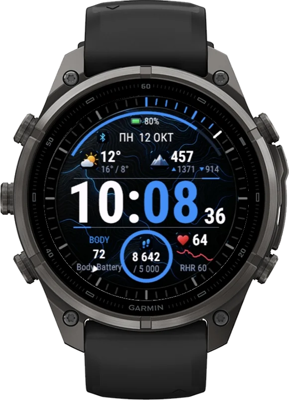 Циферблат Outdoor на Garmin fēnix 9 Pro 47mm