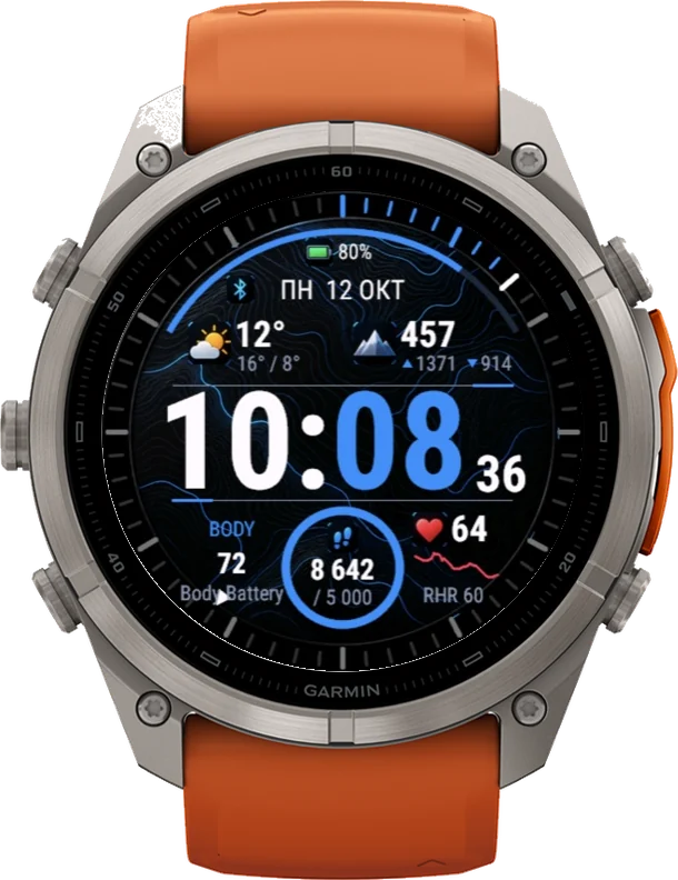 Циферблат Outdoor на Garmin fēnix 9 Pro 51mm