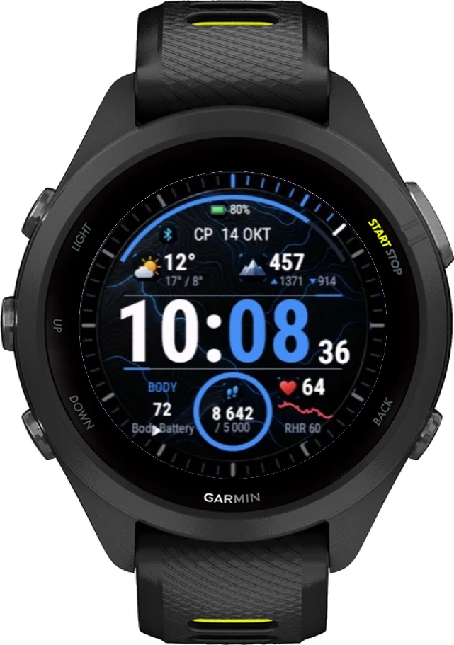 Циферблат Outdoor на Garmin Forerunner 265S