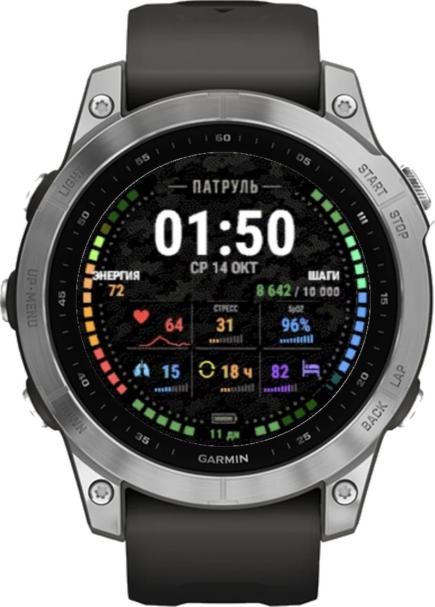 Циферблат ПАТРУЛЬ на Garmin fēnix 7 47mm