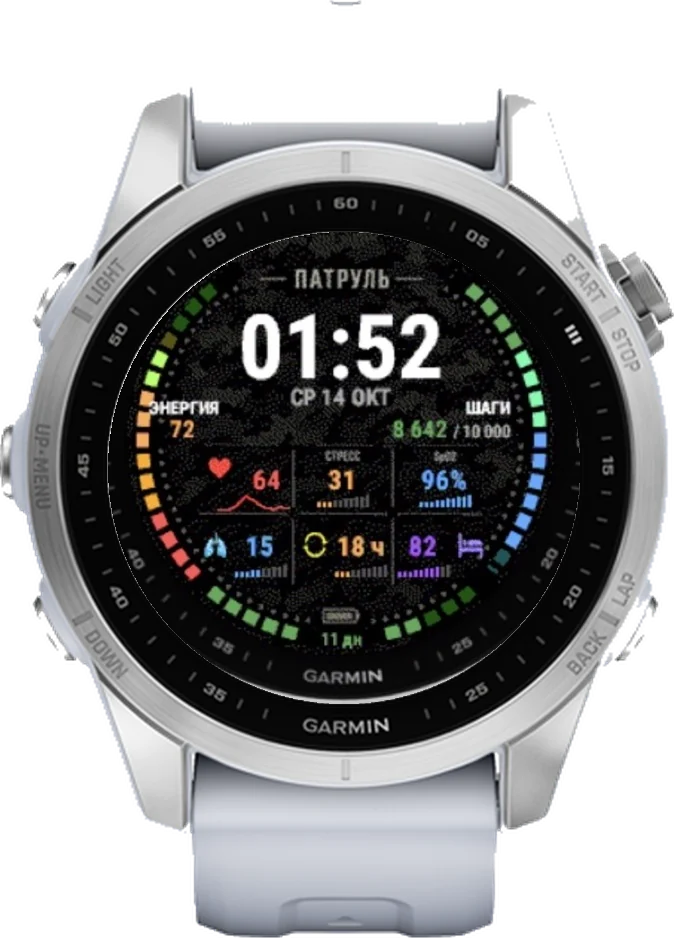 Циферблат ПАТРУЛЬ на Garmin fēnix 7S 42mm