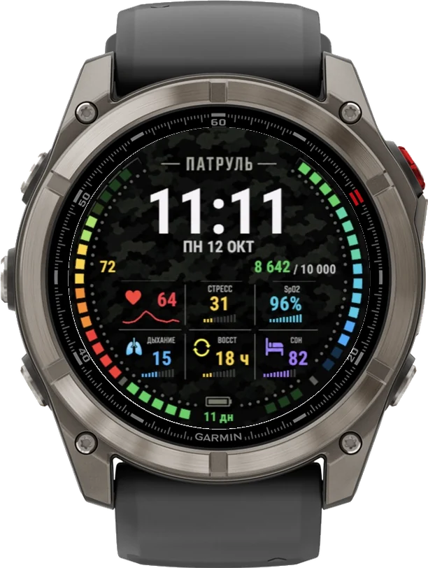 Циферблат ПАТРУЛЬ на Garmin fēnix 8 Pro 47/51mm