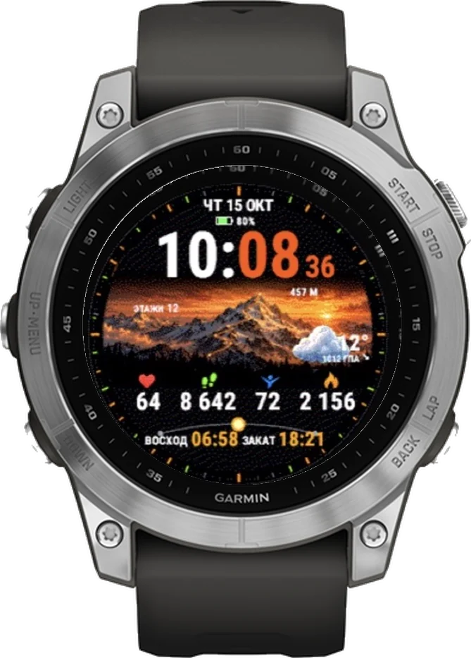 Циферблат ПЕРЕВАЛ на Garmin fēnix 7 47mm