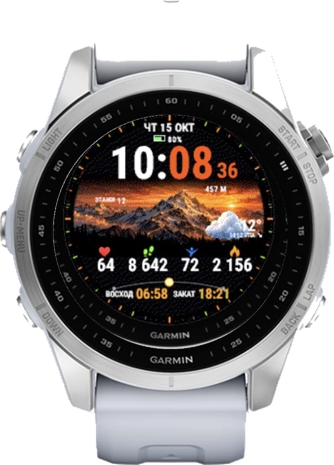 Циферблат ПЕРЕВАЛ на Garmin fēnix 7S 42mm