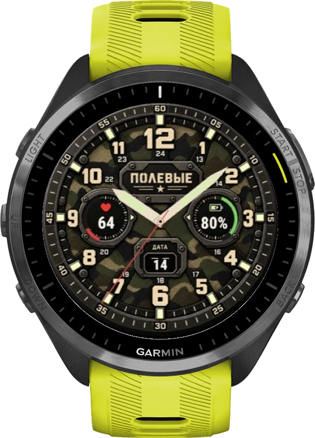 Циферблат ПОЛЕВЫЕ на Garmin Forerunner 965
