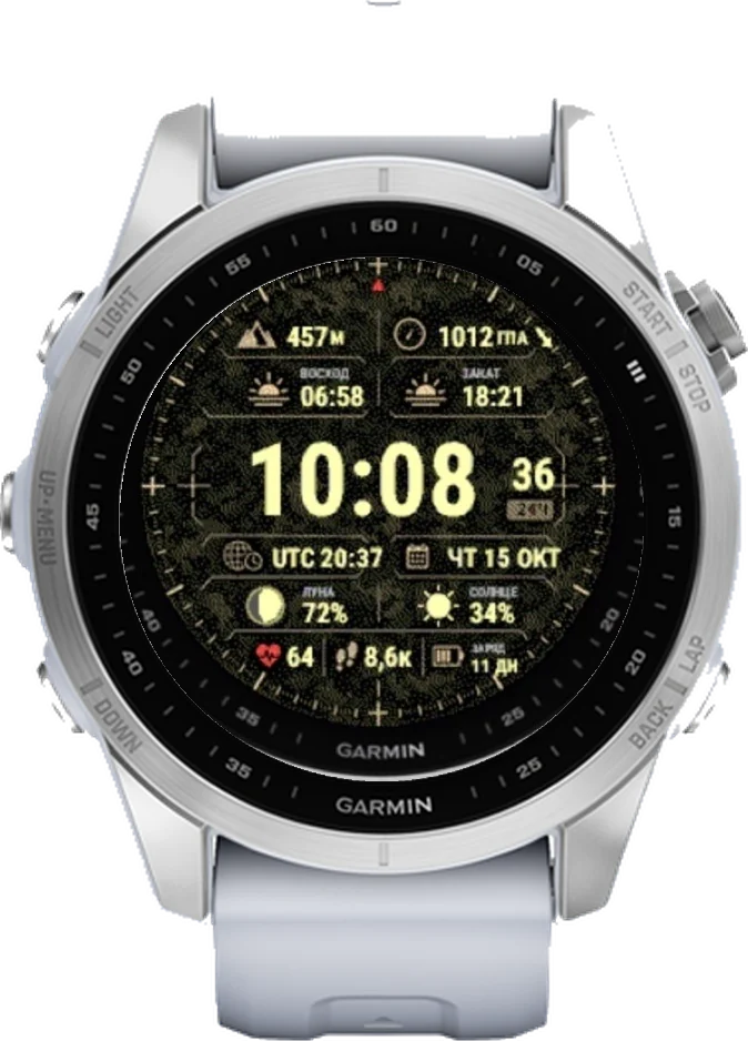 Циферблат РУБЕЖ на Garmin fēnix 7S 42mm