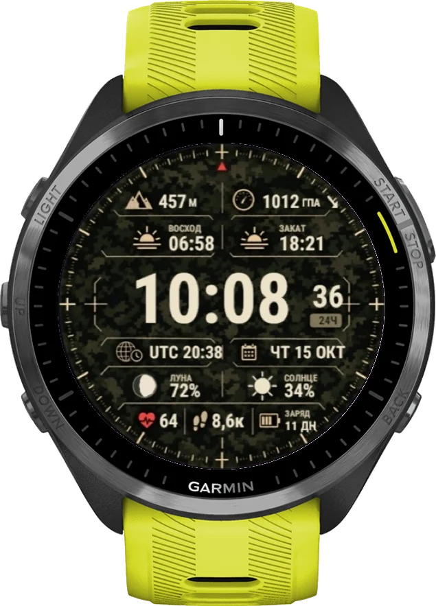 Циферблат РУБЕЖ на Garmin Forerunner 965