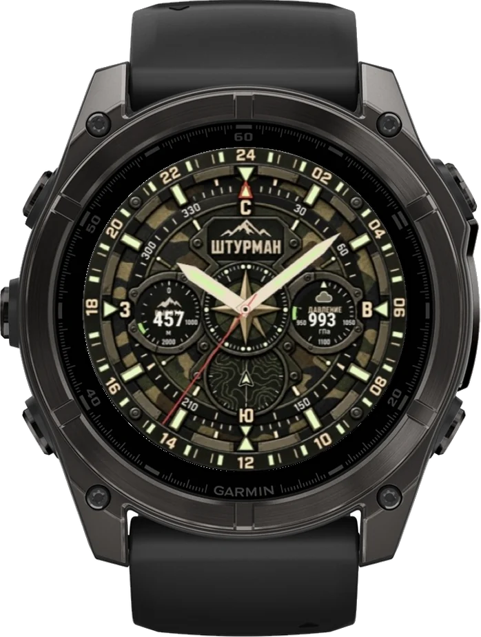 Циферблат ШТУРМАН-ХАКИ на Garmin fēnix 8 47/51mm