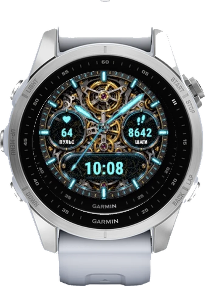 Циферблат СКЕЛЕТОН на Garmin fēnix 7S 42mm
