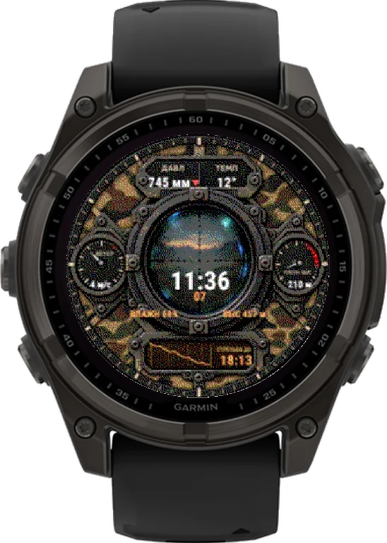Циферблат СНАЙПЕР на Garmin fēnix 8 Solar 47mm