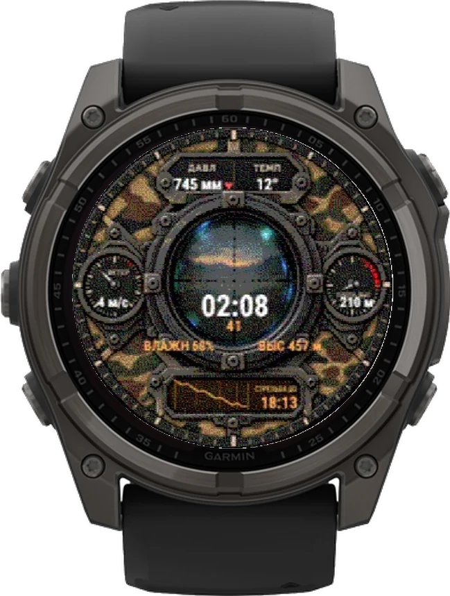 Циферблат СНАЙПЕР на Garmin fēnix 8 Solar 51mm