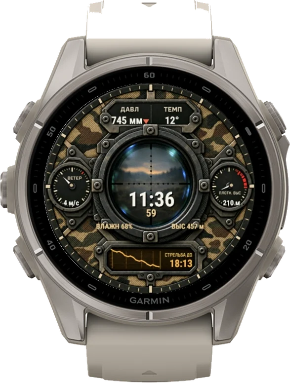 Циферблат СНАЙПЕР на Garmin fēnix 9 43mm