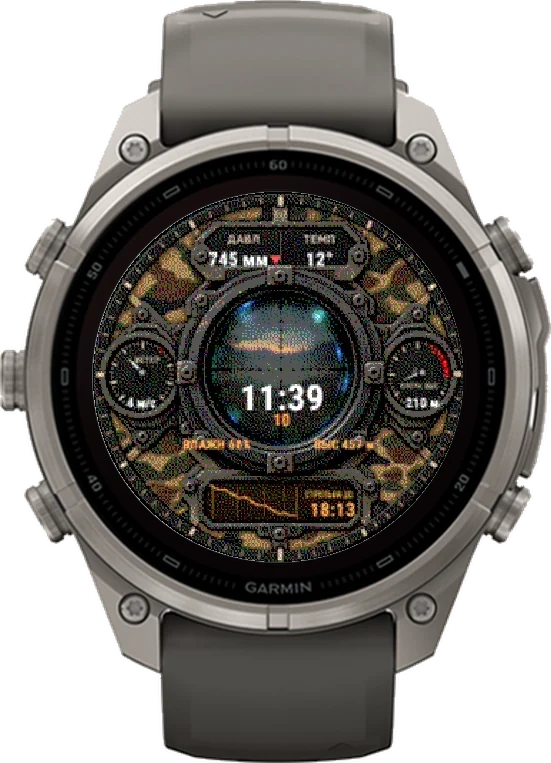 Циферблат СНАЙПЕР на Garmin fēnix 9 Pro Solar 47mm
