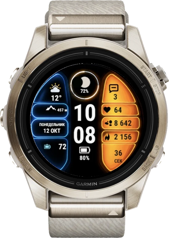 Циферблат СПЛИТ на Garmin epix 2 Pro 42mm