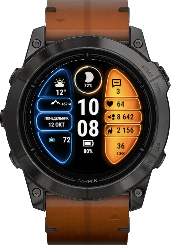 Циферблат СПЛИТ на Garmin epix 2 Pro 51mm