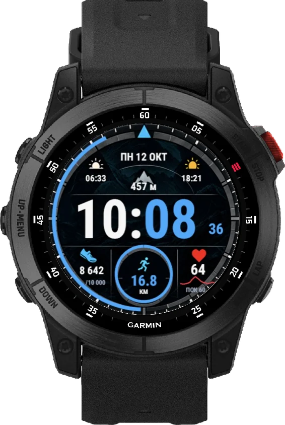 Циферблат СПОРТ на Garmin epix 2 47mm
