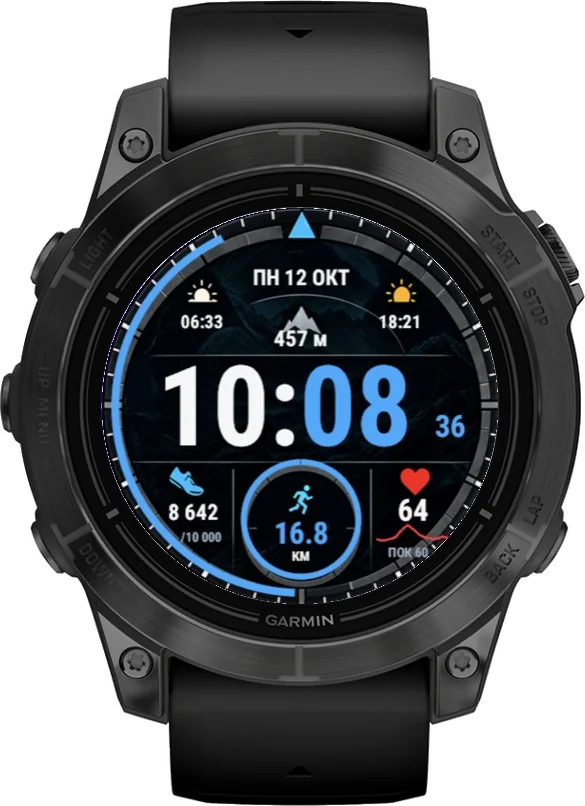 Циферблат СПОРТ на Garmin epix 2 Pro 47mm