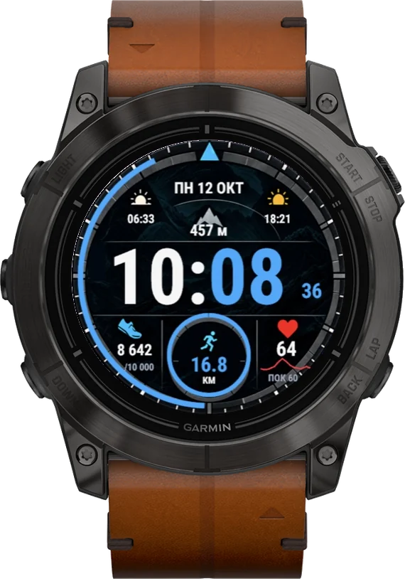 Циферблат СПОРТ на Garmin epix 2 Pro 51mm
