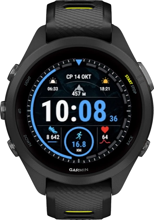 Циферблат СПОРТ на Garmin Forerunner 265S