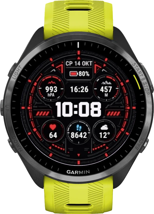 Циферблат TACTICAL STRIKE на Garmin Forerunner 965