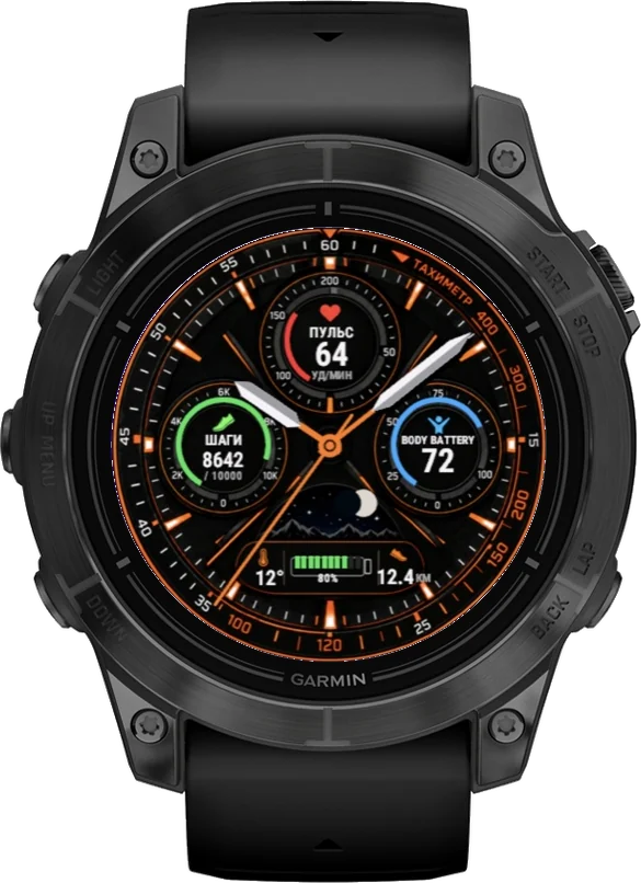 Циферблат ТАХИМЕТР на Garmin epix 2 Pro 47mm