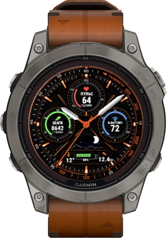 Циферблат ТАХИМЕТР на Garmin fēnix 7 Pro 47mm (без Wi-Fi)