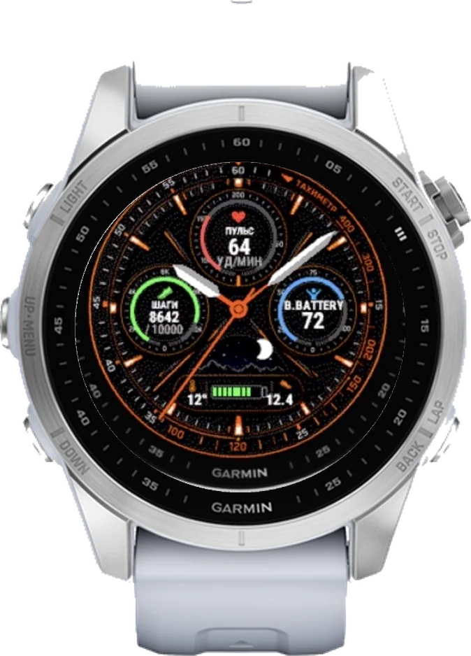 Циферблат ТАХИМЕТР на Garmin fēnix 7S 42mm