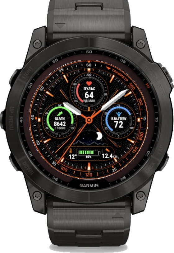 Циферблат ТАХИМЕТР на Garmin fēnix 7X 51mm