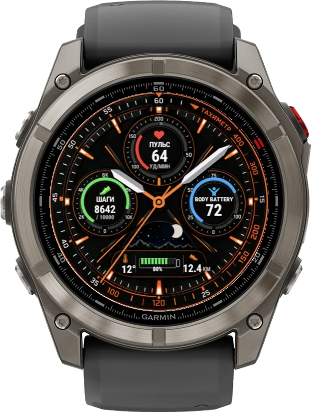 Циферблат ТАХИМЕТР на Garmin fēnix 8 Pro 47/51mm
