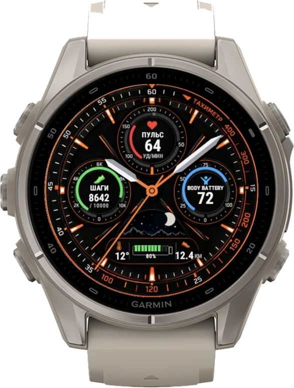 Циферблат ТАХИМЕТР на Garmin fēnix 9 43mm