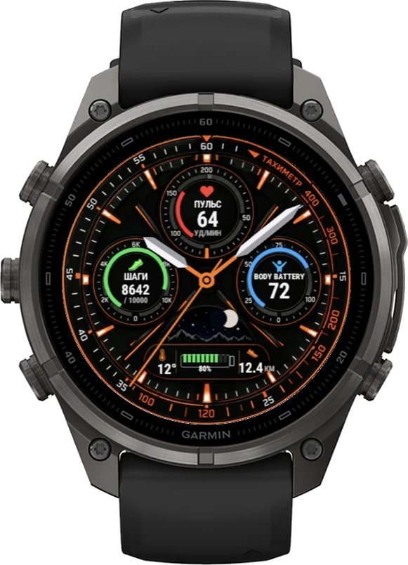 Циферблат ТАХИМЕТР на Garmin fēnix 9 Pro 47mm