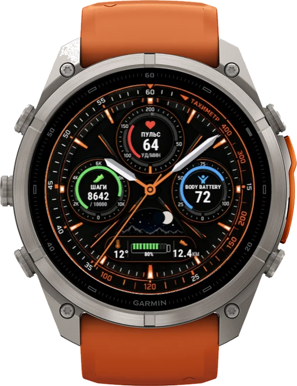 Циферблат ТАХИМЕТР на Garmin fēnix 9 Pro 51mm