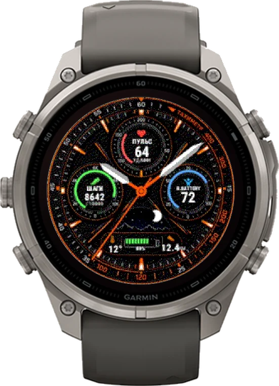 Циферблат ТАХИМЕТР на Garmin fēnix 9 Pro Solar 47mm