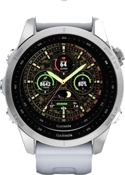 Циферблат ТАХИМЕТР-ХАКИ для Garmin fēnix 7S 42mm