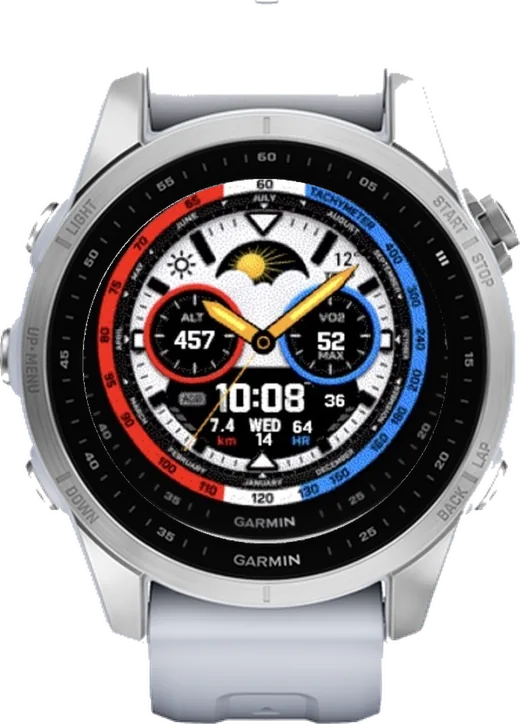 ТАХИМЕТР-ТРИКОЛОР на fēnix 7S 42mm