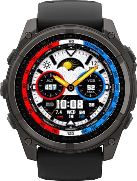 ТАХИМЕТР-ТРИКОЛОР на fēnix 8 Solar 51mm