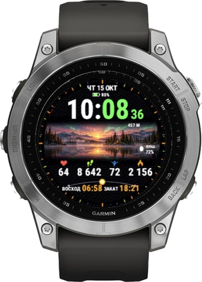 Циферблат ТАЙГА на Garmin fēnix 7 47mm