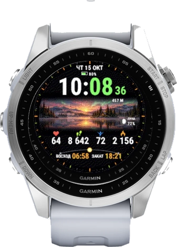 Циферблат ТАЙГА на Garmin fēnix 7S 42mm
