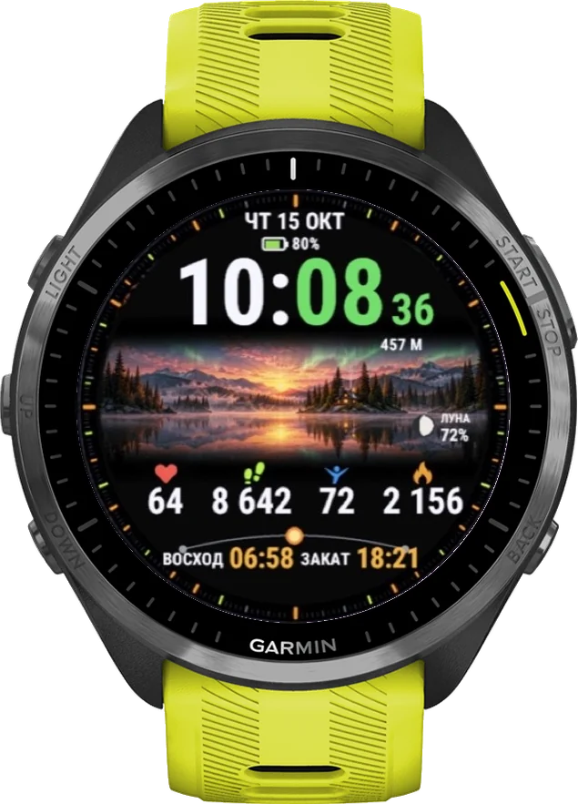 Циферблат ТАЙГА на Garmin Forerunner 965