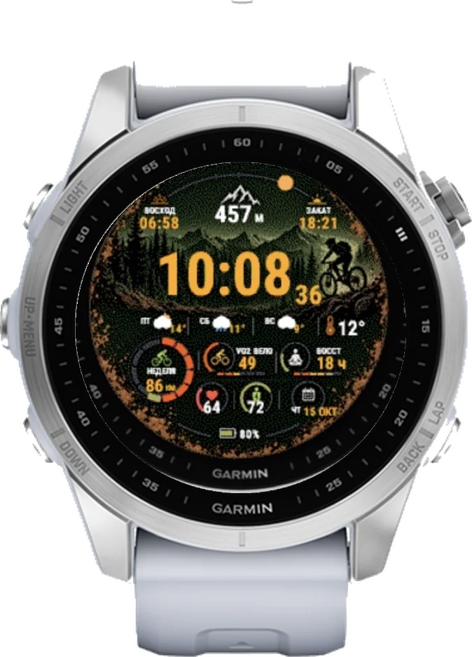 Циферблат ТРОПА на Garmin fēnix 7S 42mm