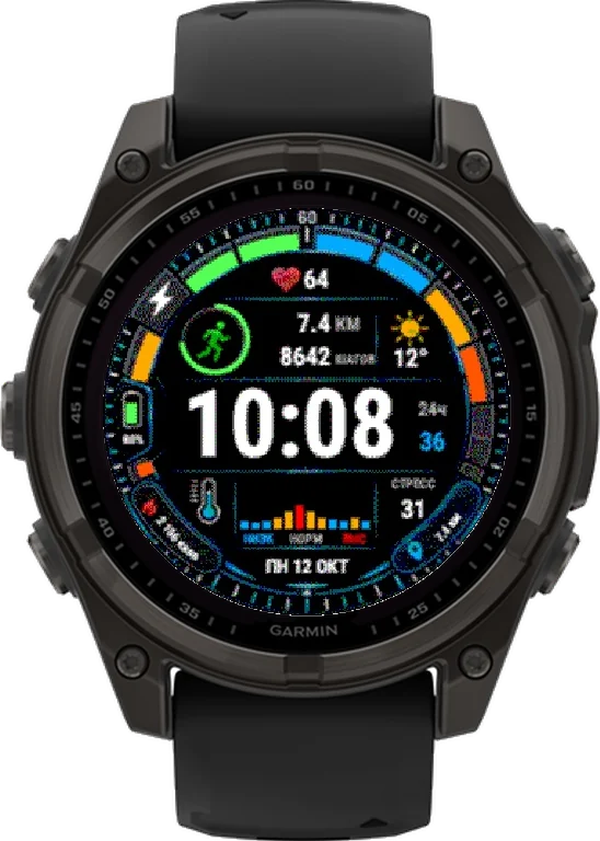 Циферблат VELOCITY на Garmin fēnix 8 Solar 47mm