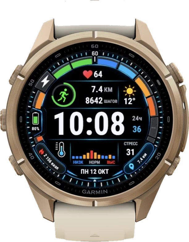 Циферблат VELOCITY на Garmin fēnix 9 Pro 43mm