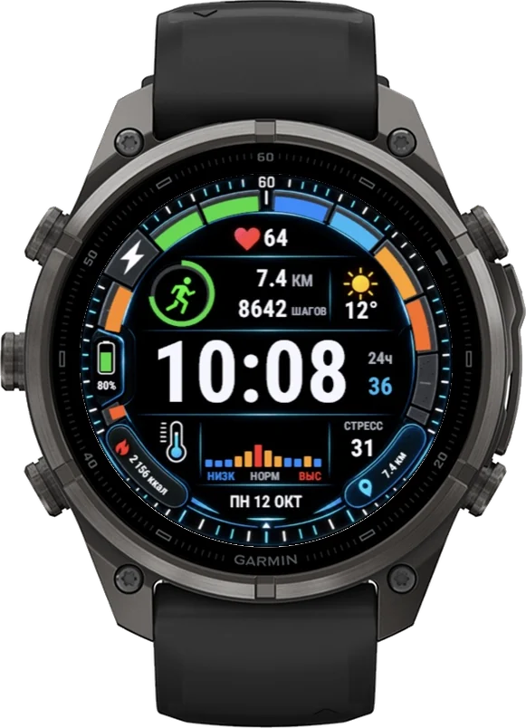 Циферблат VELOCITY на Garmin fēnix 9 Pro 47mm